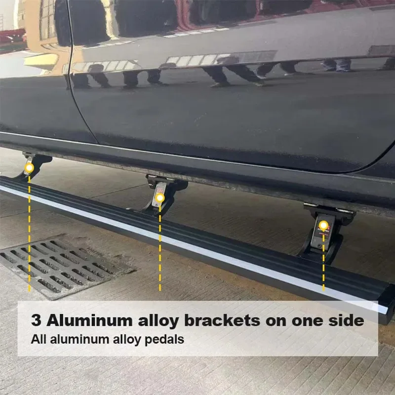 

Fold Retractable 6 Breacket Electric Running Board Power Side Steps for 2020 2022 2025 Chevy Silverado 1500 2500 3500 Crewcab