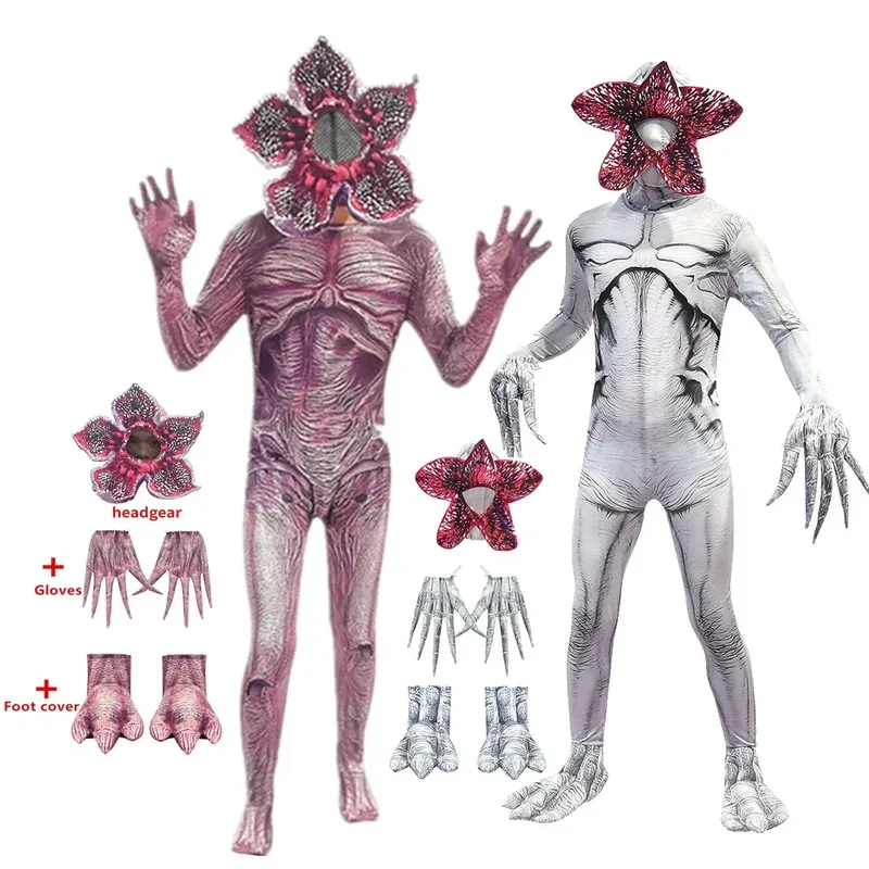 

Новинка 2026 года ♥ Детские комбинезоны для косплея на Хэллоуин: Страшный зомби, демогоргон, демон-вождь. Костюмы для вечеринок.