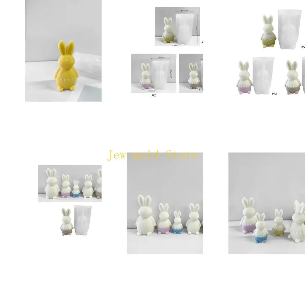 

C71B Egg Bunny Mold Animal Epoxy Resin Casting Mold for DIY Crafts Soap