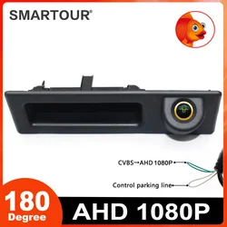 Caméra de recul de voiture Fisheye, poignée de coffre, barrage de stationnement, 1080P, BMW 2, 3, 5, 7 Series, bronchbery tage X5, F30, F32, F36, F10, F11, F25, F48