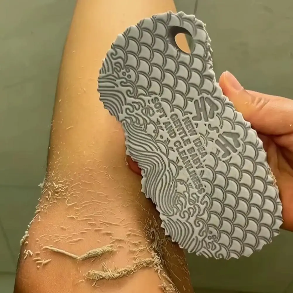 

3D Волшебная детская губка для ванны, отшелушивающая, для удаления омертвевшей кожи, массажная, для душа, чудо-губка для пилинга