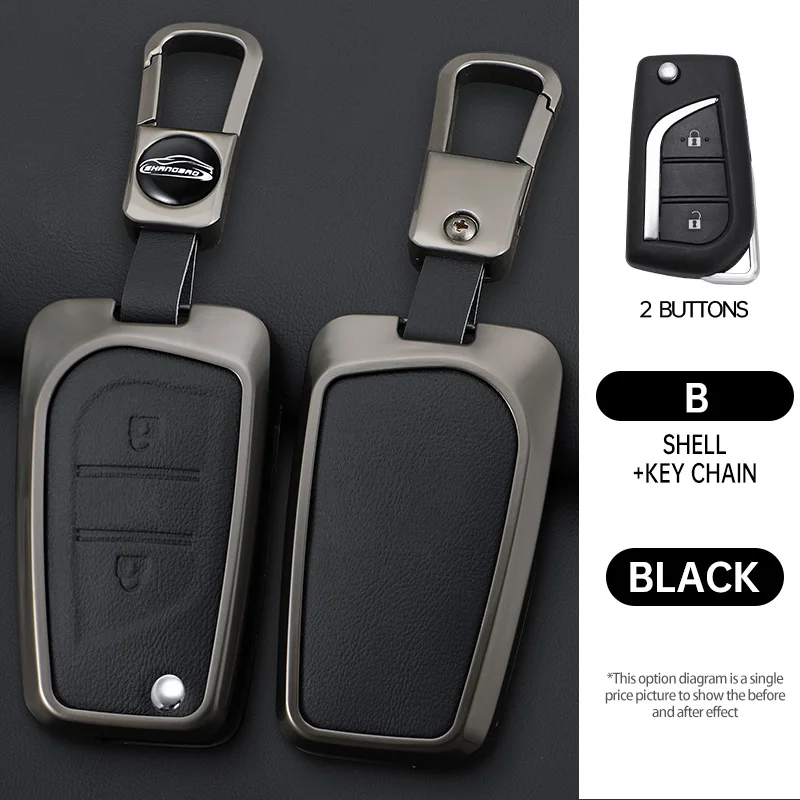 Car intelligent remote control key shell cover buckle suitable for Toyota Ralink Camry Ruizhi Highlander Corolla VA2 Toy48 Toy43