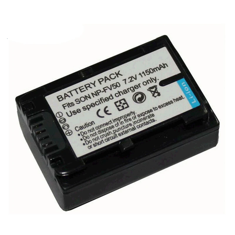 1150mAh NP-FV50 NPFV50 Li-ion Camera Battery+Charger for Sony HDR-CX150E CX170 CX550V XR150 XR350 XR550 TG1 TG5V UX5 UX7 HC3 HC7