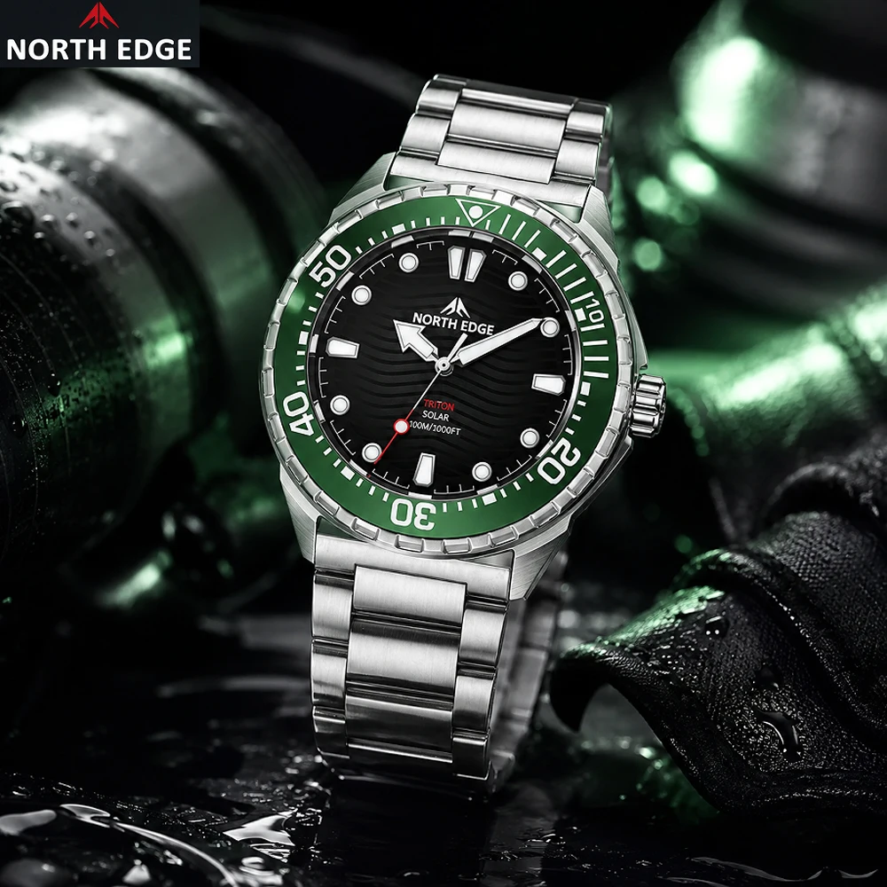 NORTH EDGE TRITON 300M Waterpr - Compass Watch Luxury review and price