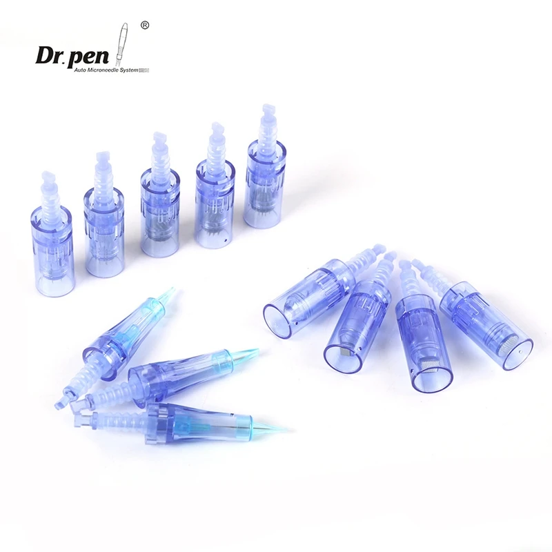 Dr Pen Horizon-Stylo Derma à baïonnette Microneedling, Adhérence Grossière, Remplacement du Timbre, 9, 12, 24, 36, 42 Broches, 10Pcs