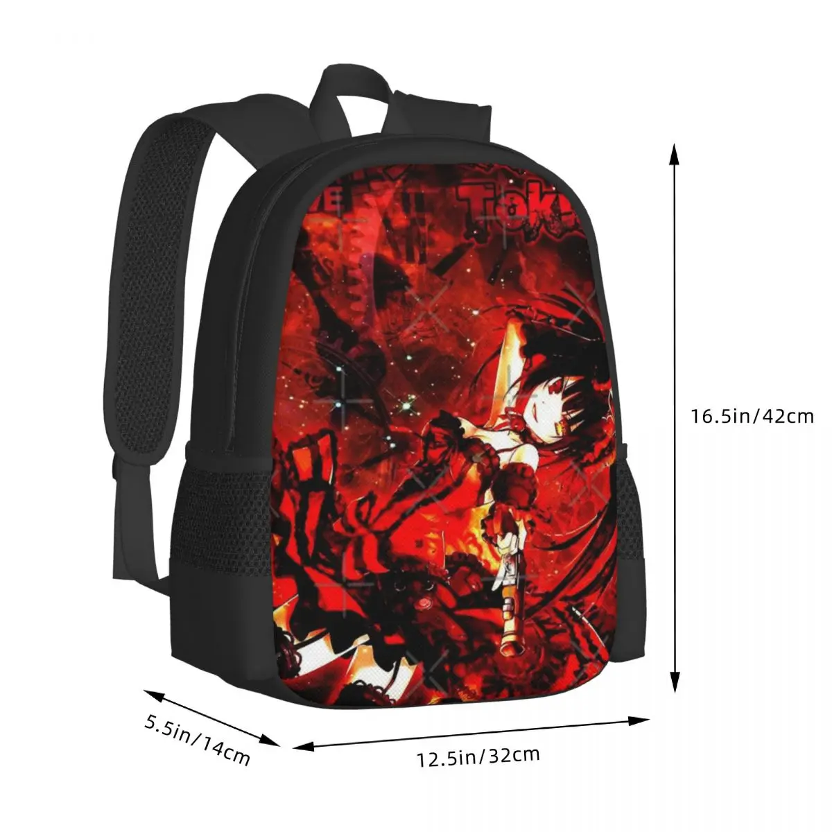 Kurumi Tokisaki Date A Live Shoulder Bag Backpack Adjustable Shoulder Straps Sturdy And Wearable For Out Unisex Multi-Style