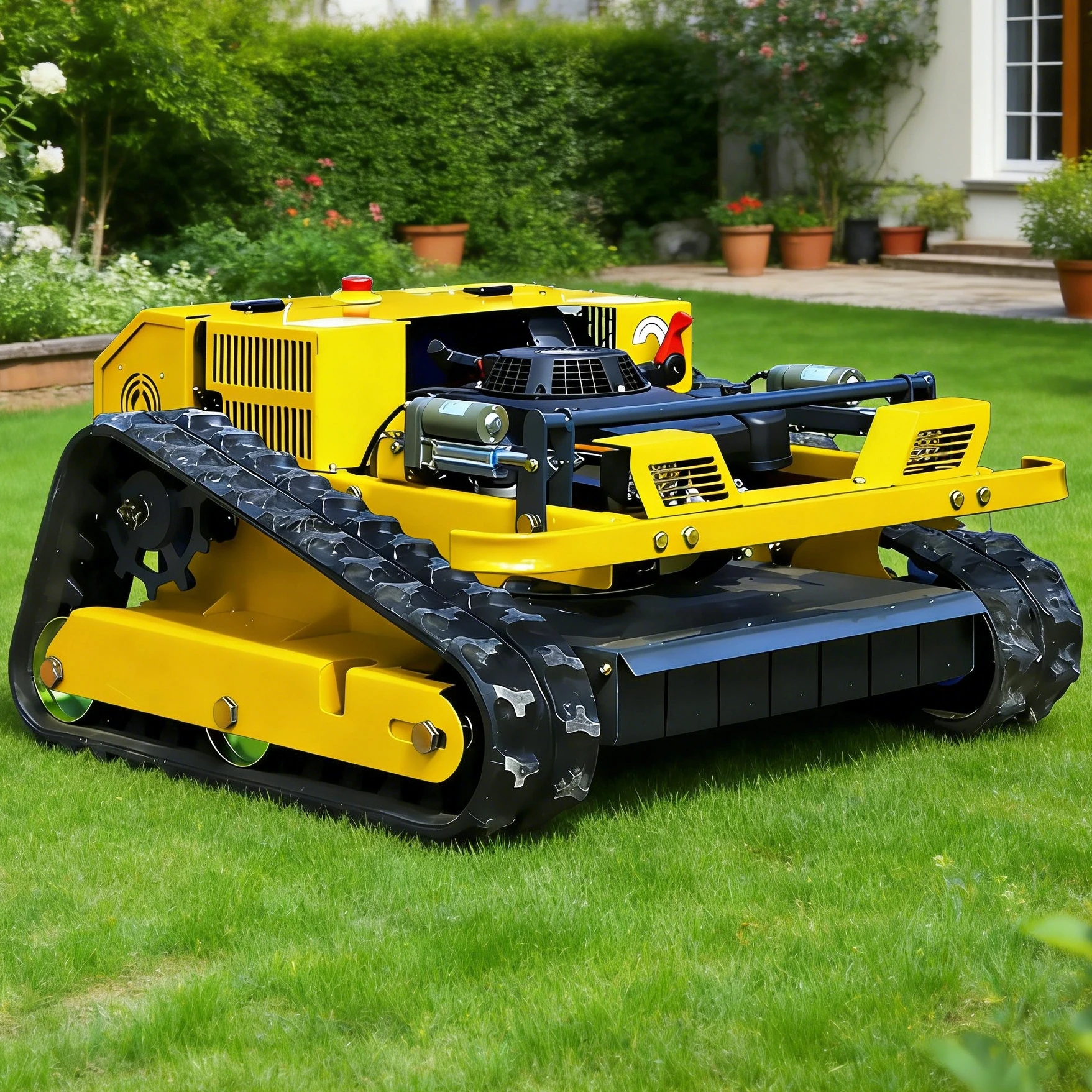 

Fast delivery Lawn Mowe Customized Crawler Mower Mow the lawn Remote Control Grass Cutter Hillside Grass Weeding Tool