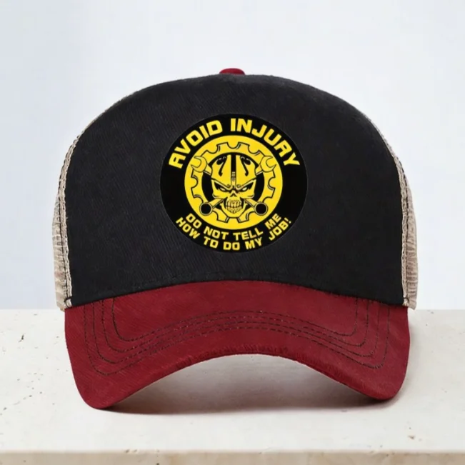 Avoid Injury Do Not Tell Me How To Do My Job Baseball Cap Summer outdoors Job sunhat Adjustable Mesh Breathable Snapback hats