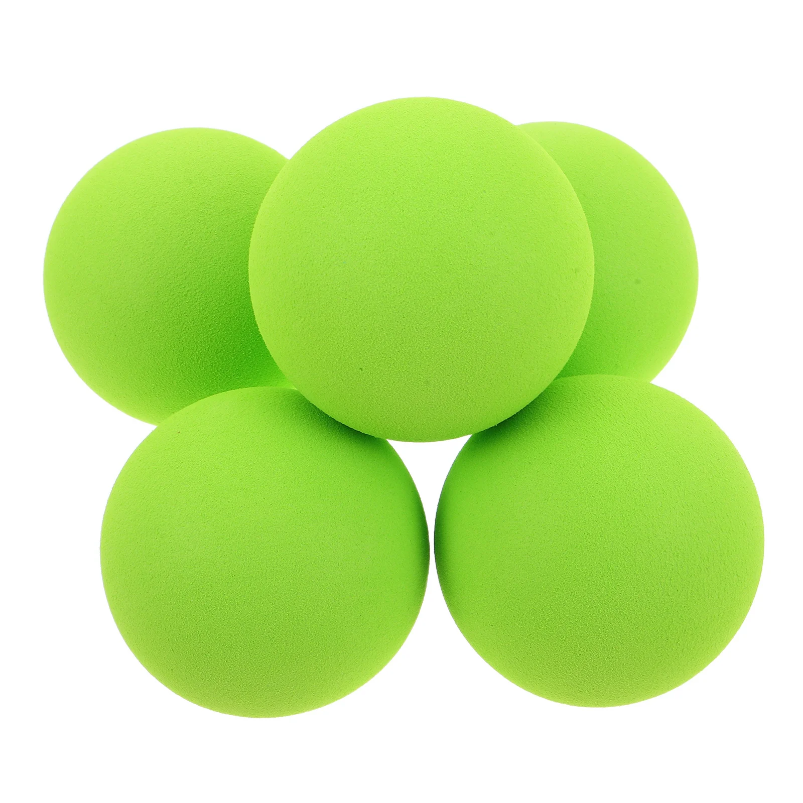 

5Pcs Training Baseballs 5.5cm Green Eva Foam Soft Practice Balls for Hitting Throwing Indoor Outdoor Play Beginner Batting