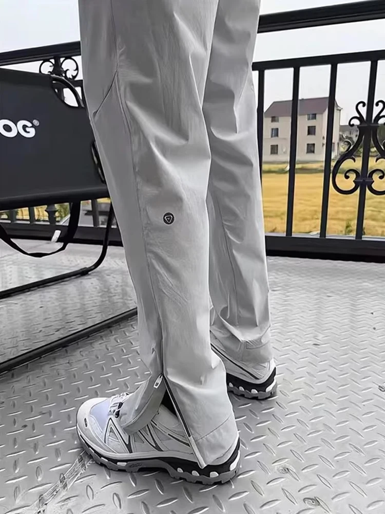 

American Sle Slim Fit Cargo Pants Men Summer Thin Qui Dry Outdoor Climbing Trousers Breathable Straight Leg Casual Pants
