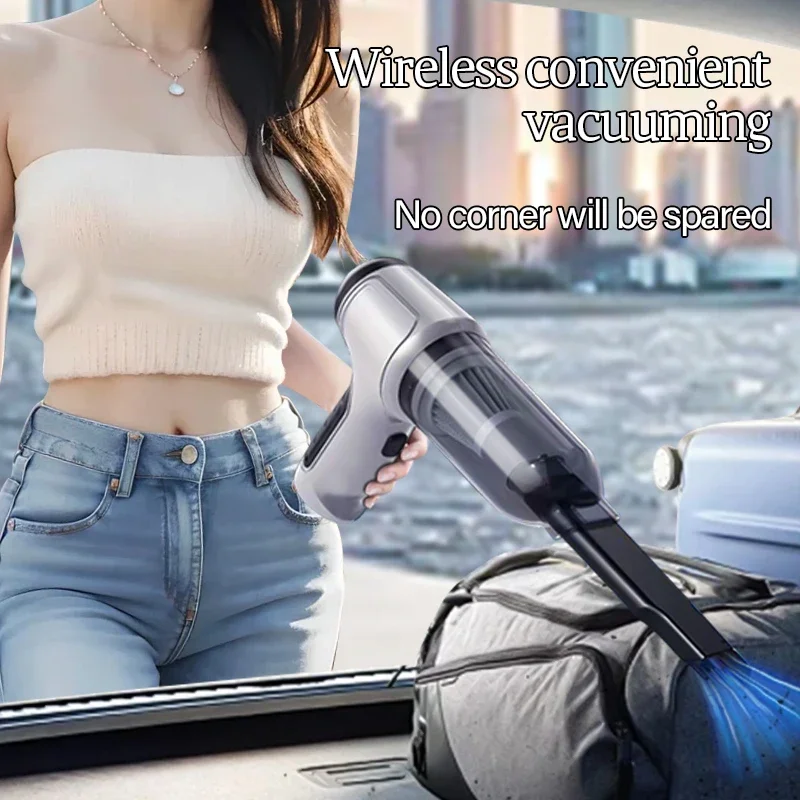 Car Vacuum Cleaner 95000PA Strong Suction Handheld Wireless Vacuum Cleaning Blower 2 in 1 Portable Vacuum Cleaner For Car Home