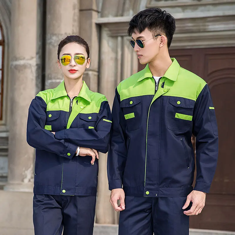 Workshop Uniform Set For Men Women Unnisex Working Cloth Chores Labour Garage Repairs Shop Workwear Wear-Resisting Comfortable