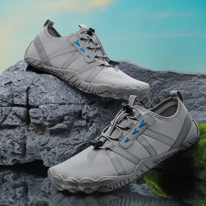 الرجال الشاطئ بيرفوت أحذية ماء الصيف السباحة الخفيفة المحمولة وادر سريعة الجافة في الهواء الطلق المنبع الخوض أحذية رياضية36-46