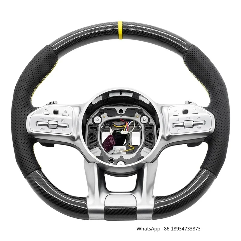 Carbon Fiber Car Steering Wheel For Benzs AMG C190 W117 W166 W177 W197 W205 W213 W216 W217 W218 W222 W253 W257 W463 W464