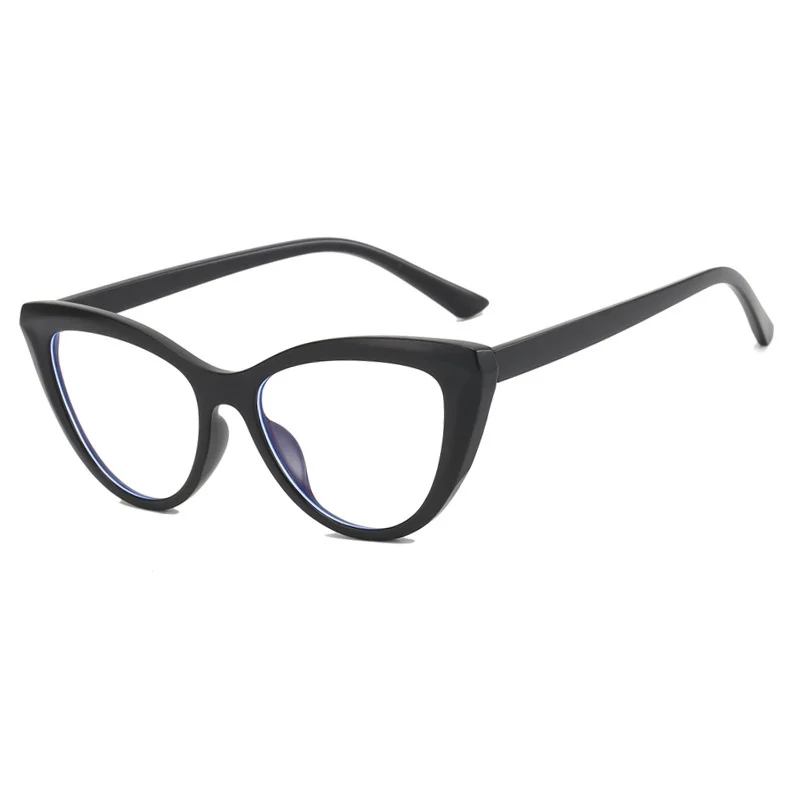 إطار نظارات على شكل عين القطة على الموضة الأوروبية والأمريكية للنساء، نظارات عصرية متعددة الاستخدامات لحجب الضوء الأزرق على طراز الشارع #5