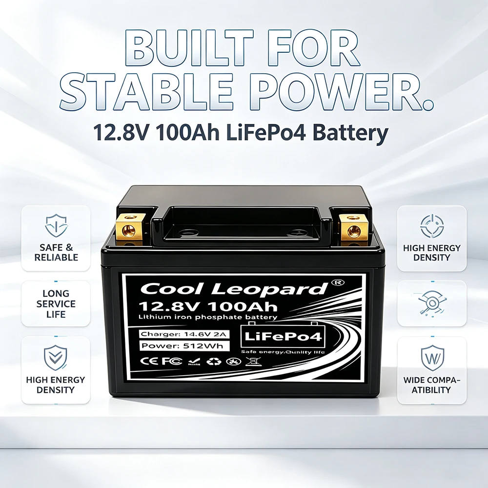 Love Fishing & Camping? Get 12V 100Ah LiFePO4 Battery – 4000+ Cycles, Lighter than Lead Acid for Fish Finder & Lights