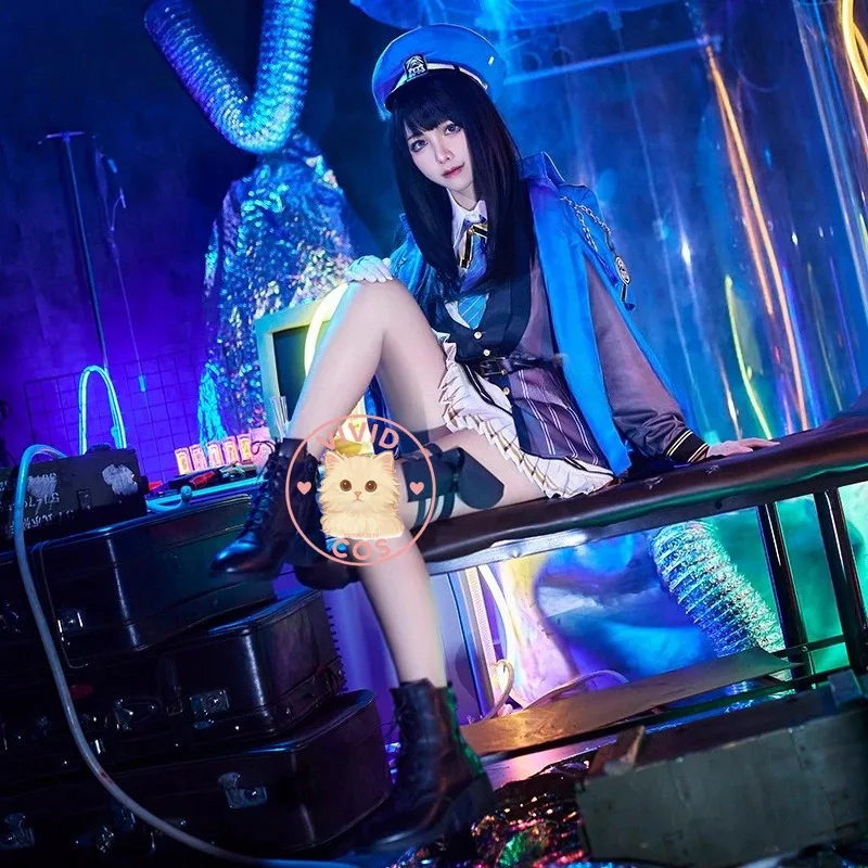 

Nikke: Богиня Победы, униформа моряка Diesel, костюм для косплея, полный комплект лицензированной женской одежды