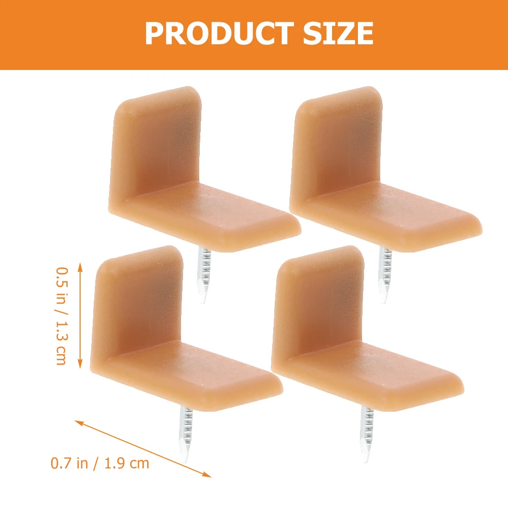 

40 Pcs Plastic Iron Nails Drawer Glides Guides Furniture Sliders Desk Chair Mat Feet Covers Repair Wardrobe Vanities Smooth