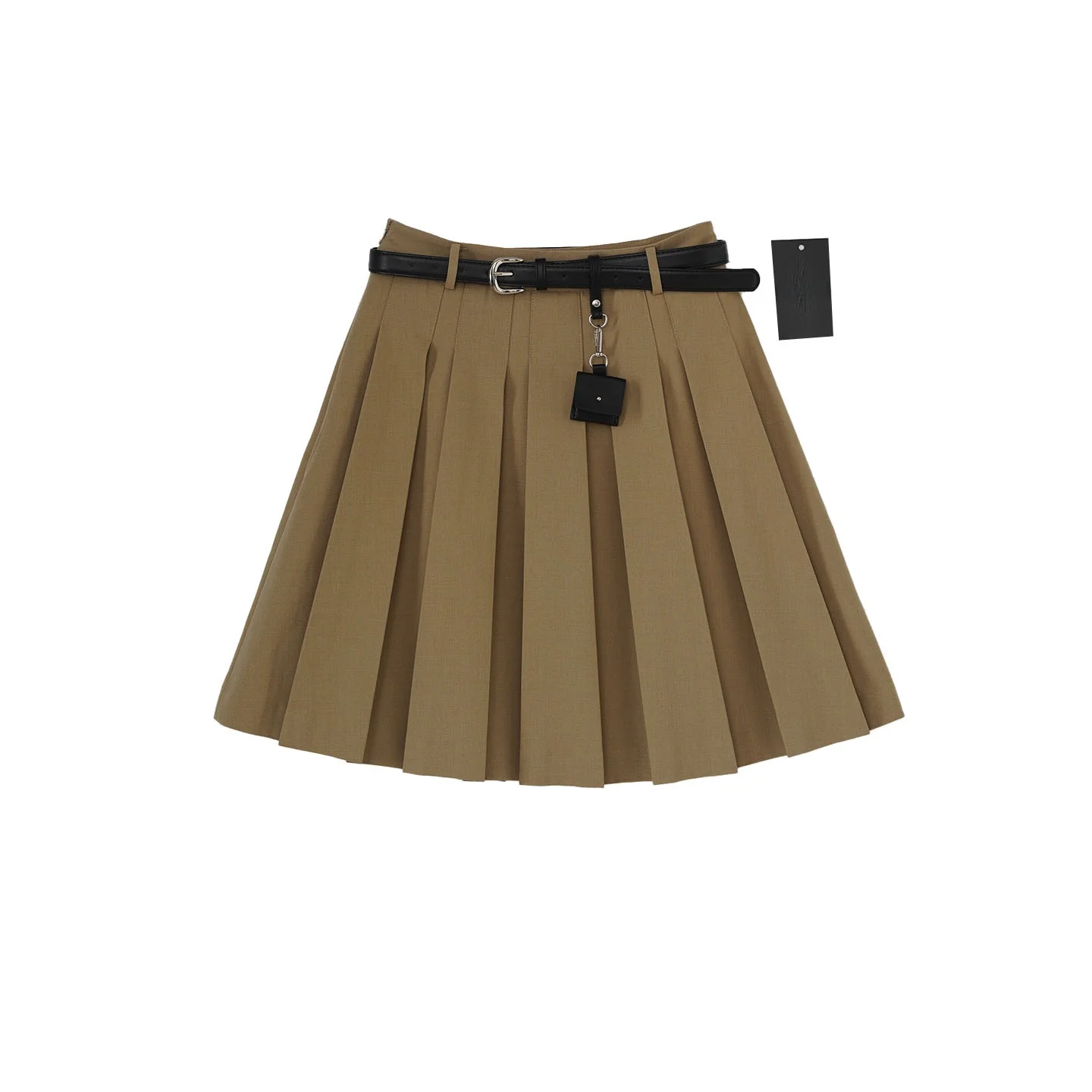 

Юбка-плиссе Bodhl Early Spring 2026 в стиле британского колледжа, утягивающая, с высокой талией, универсальная, средней длины