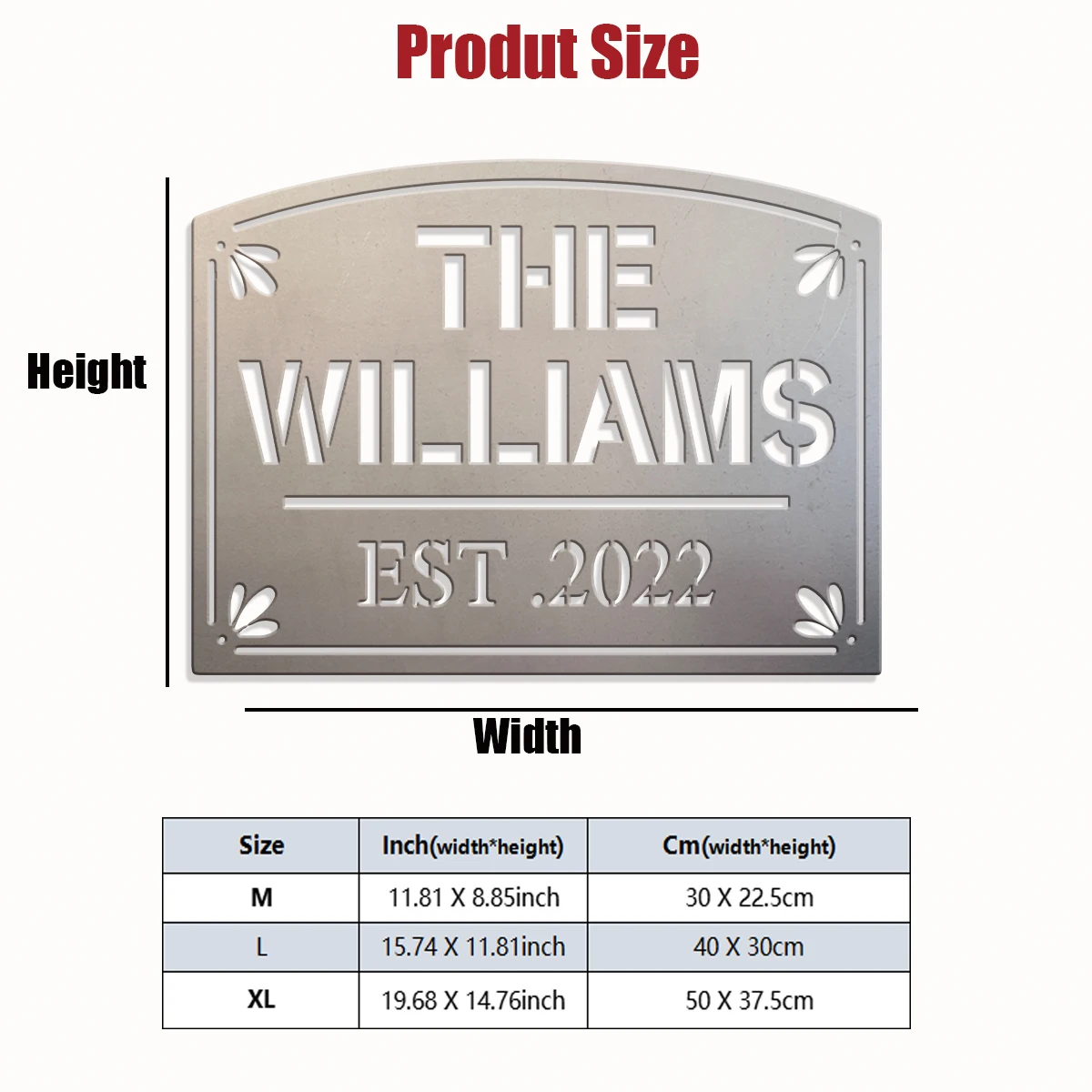 1pc Custom Number&Name Metal House Wall Door Plaque,Home Room Garden Garage Door Fence Farm Decor,House Seasonal Family Gift