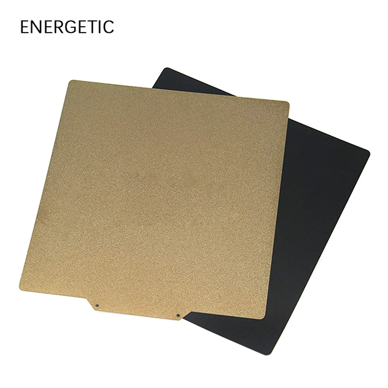 Lámina PEI de doble cara ENERGETIC texturada/Lisa, resorte Flexible magnético de 120x110mm, cama calefactora de acero para piezas de impresora 3D TINA2S