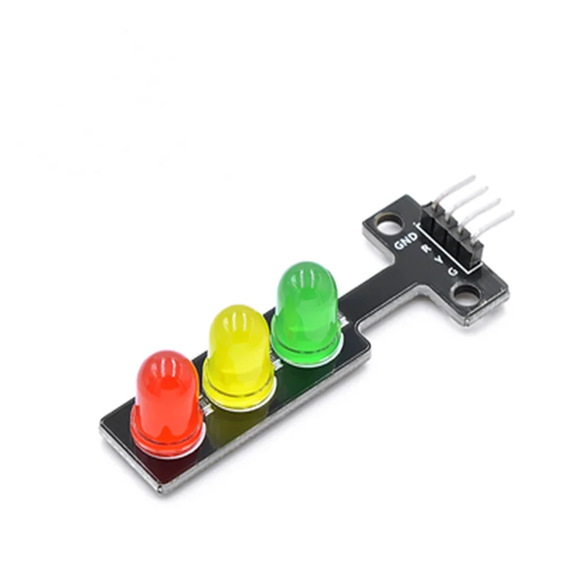 

5pcs LED traffic light module 5v traffic light emitting module e-learning blocks programming single control board red green