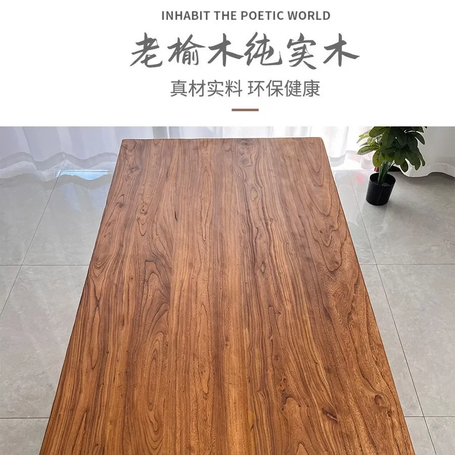 Elm board Old elm Solid wood board Solid wood table Log custom table board Tea panel