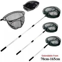 Removable Fishing Net 150cm/170cm/190cm/210cm Fishing Net Collapsible Telescopic Fishing Rod Lightweight Handle Nylon Mesh