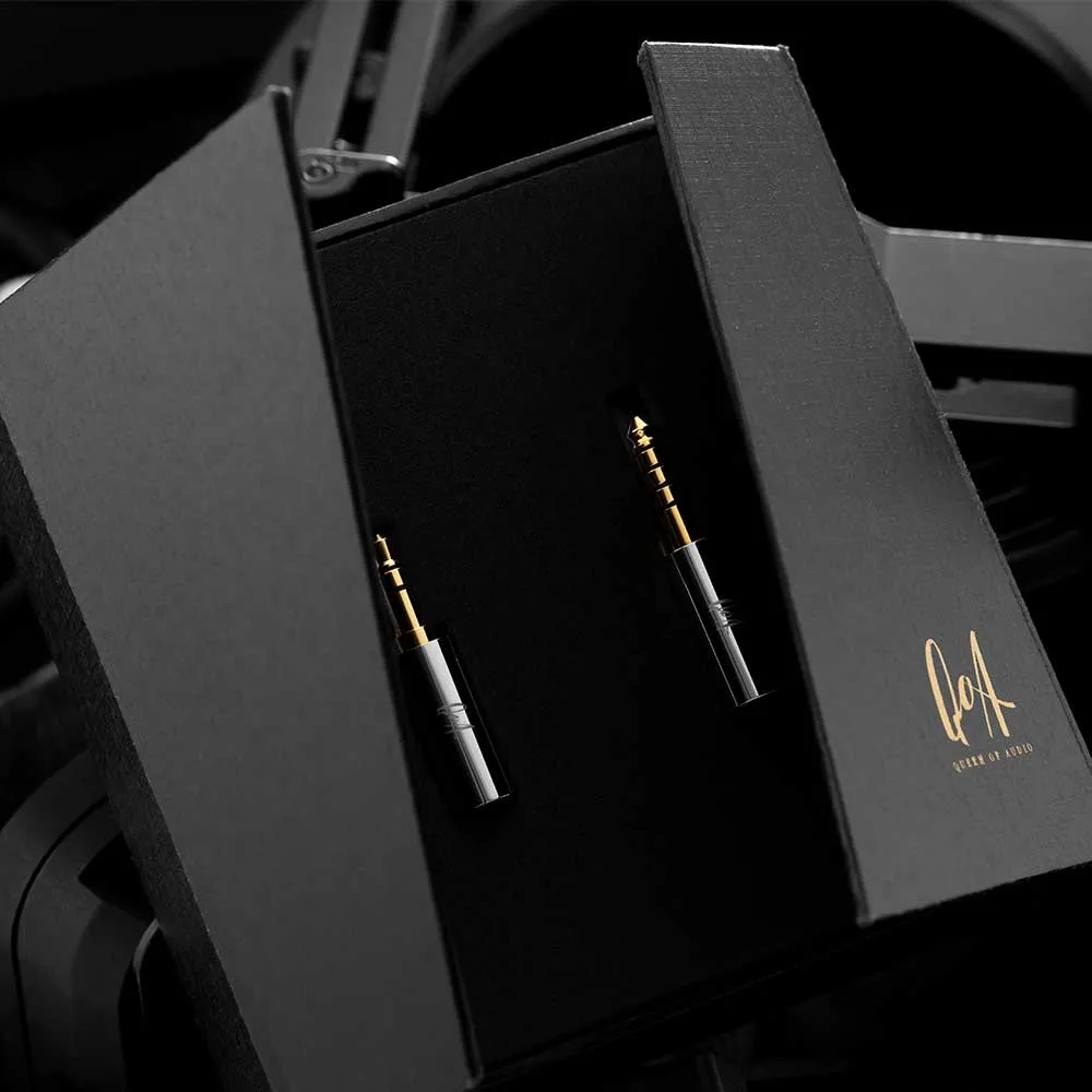 QOA Whisky Silver-Plated 5N OCC+Alloy Copper Earphone Upgrade Cable with Interchangeable 4.4mm and 3.5mm Plugs