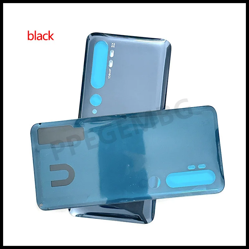 Rear Glass Housing For Xiaomi For Mi Note 10 / Note10 Pro / Cc9pro Back Cover Repair Replace Battery Door Case Lid + Sticker