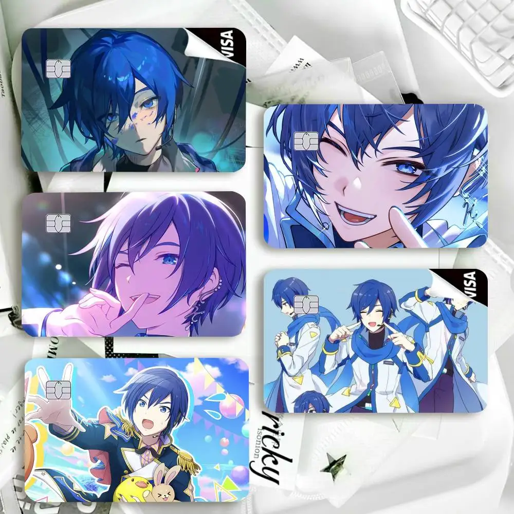 KAITO Anime Character  Waterproof Film Skin Cover Credit Card Stickers Debit Front Bank Bus Pass
