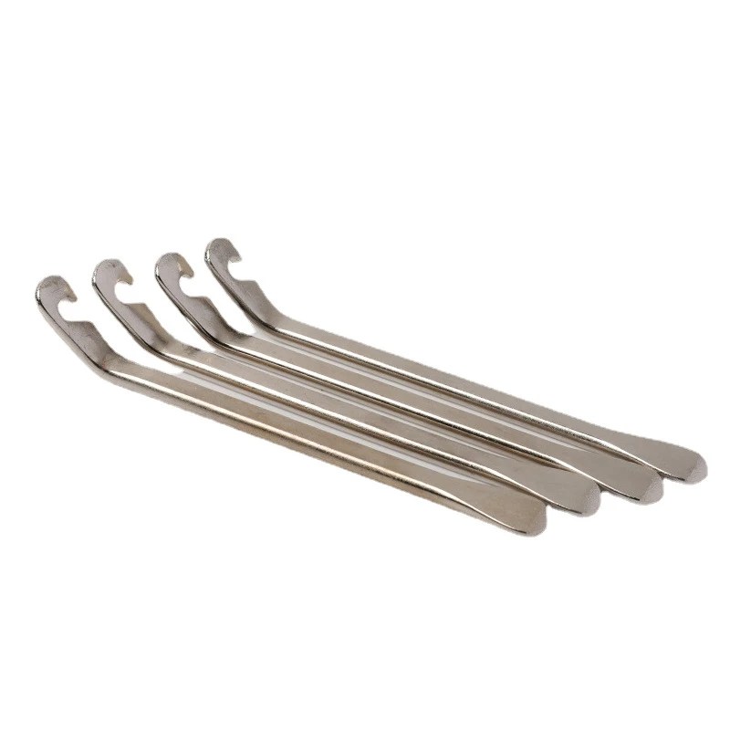 Chrome Finished Steel Tire Lever Tools for Bike Tire Removal Designed for Smooth Handling Without Rim or Tire Damage