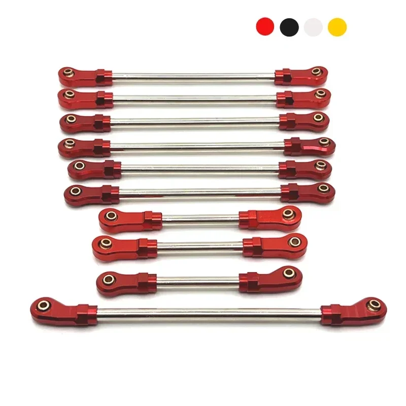 

Тяга для WLtoys 104006 104010 104020 104026 ON Аксессуары Комплект металлических обновленных деталей Радиоуправляемая модель Гусеничный автомобиль Грузовик Багги Трюги