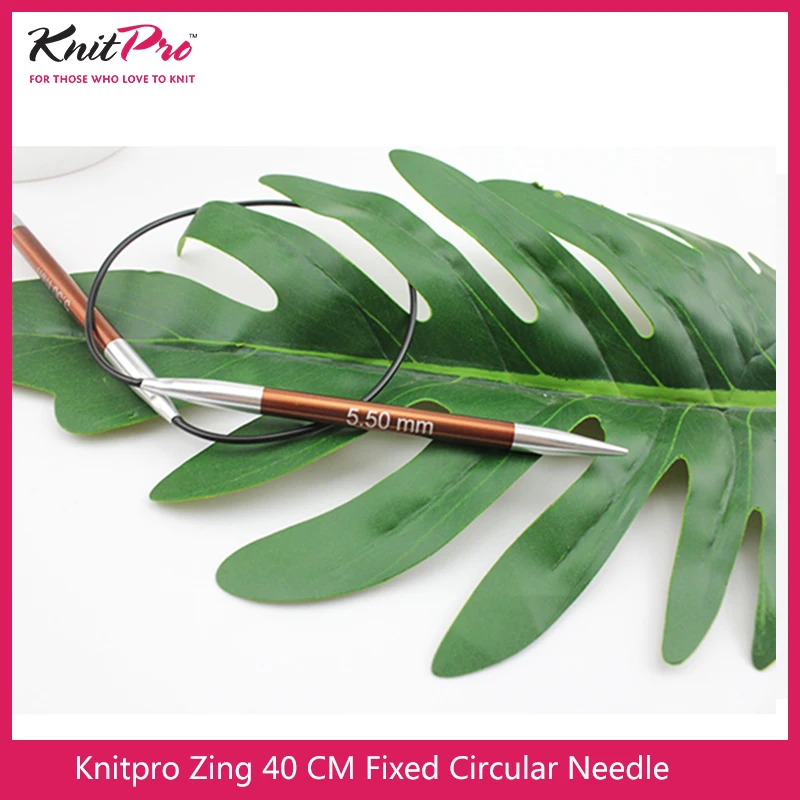 1 piece Knitpro Zing 40 cm Fixed Circular Knitting Needle