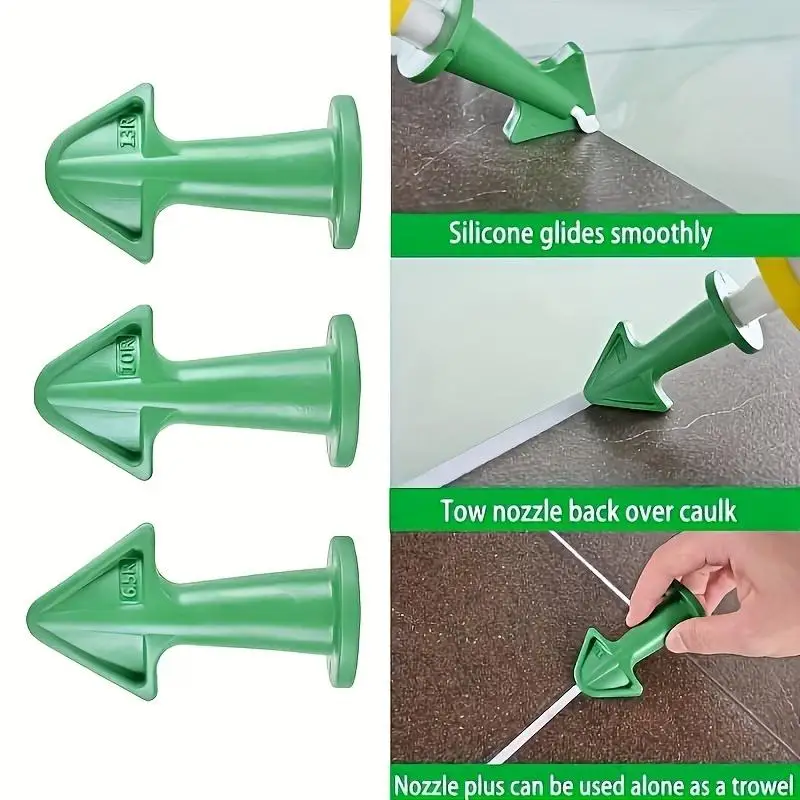 Multifunctional Beauty Seam Glue Nozzle Set Multi Angle Rubber Scraper Edge Trimming Doors Windows Removal of Residual Glue Tool