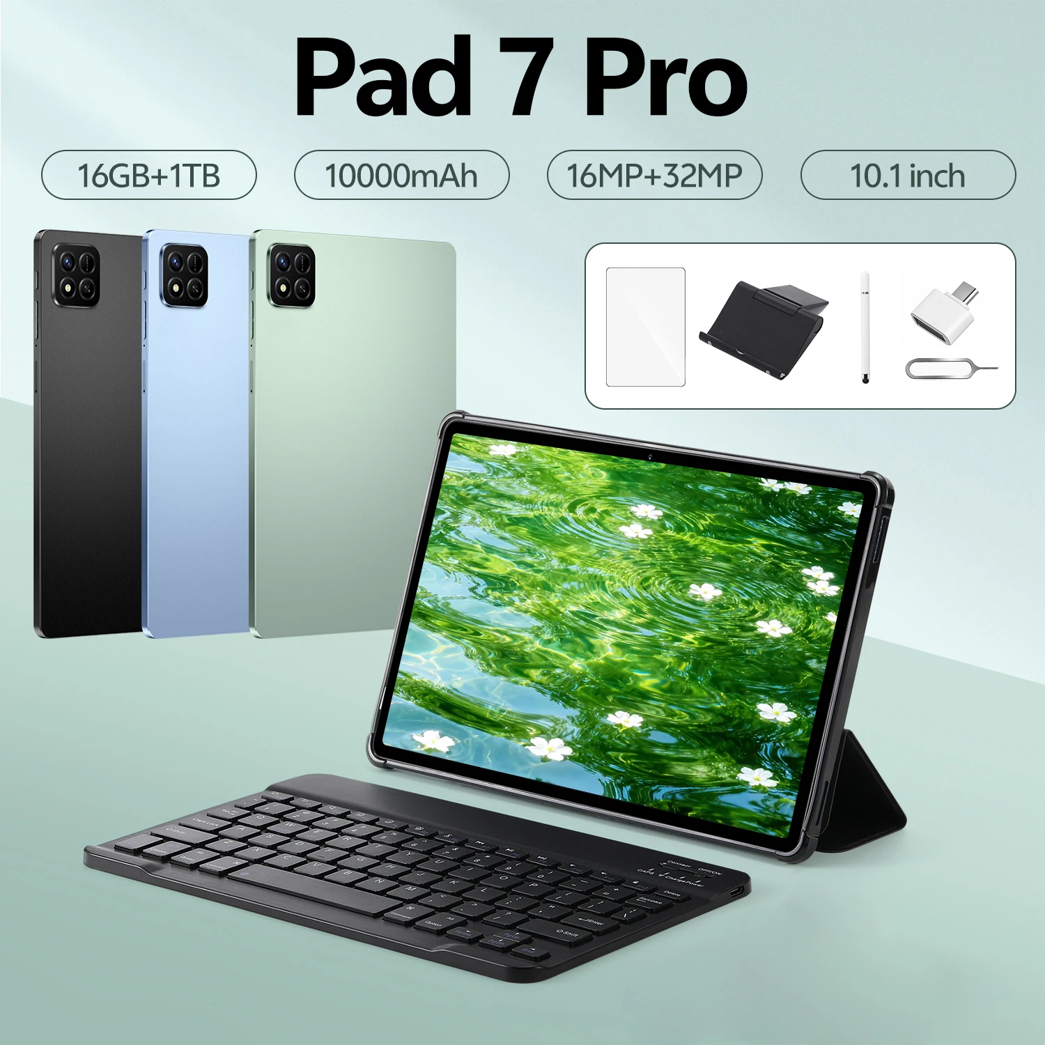 

NEW Pad 7S Pro Original Global Version Tablet PC 10.1 inch Android 15 20000mAh Snapdragon 8gen3 Dual SIM WIFI 5G GPS WIFI Kids