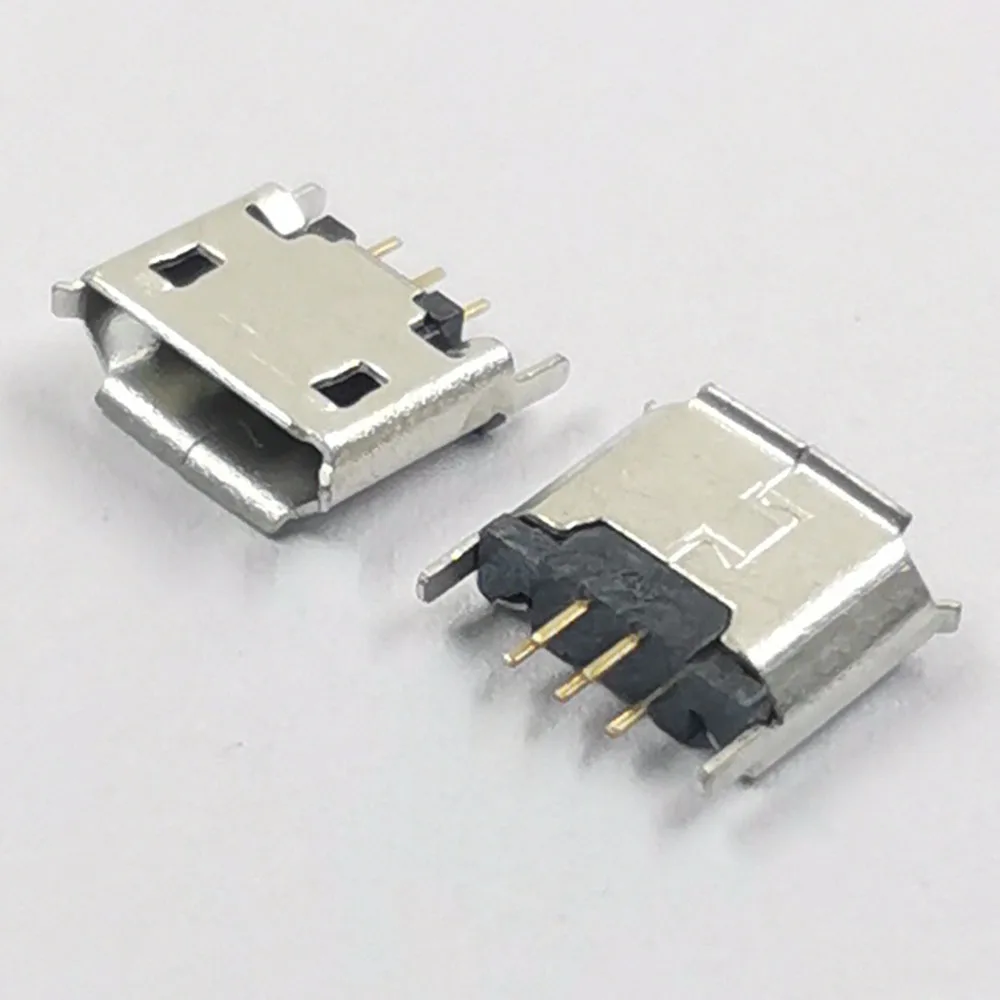 50 قطعة/الوحدة مايكرو 5P أنثى المقبس 180 درجة مايك 5pin USB جاك المقبس واجهة موصل ميناء العمودي DIP حافة حليقة