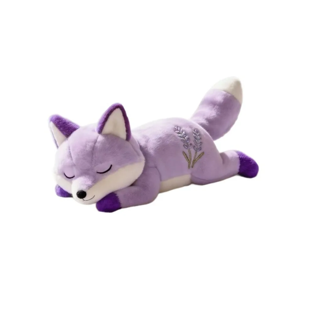 Plush Animal Body Pillow Purple Lavender Embroidery Poultry Throw Pillows Cute Super Soft Animal Cushion Doll Toys For Women