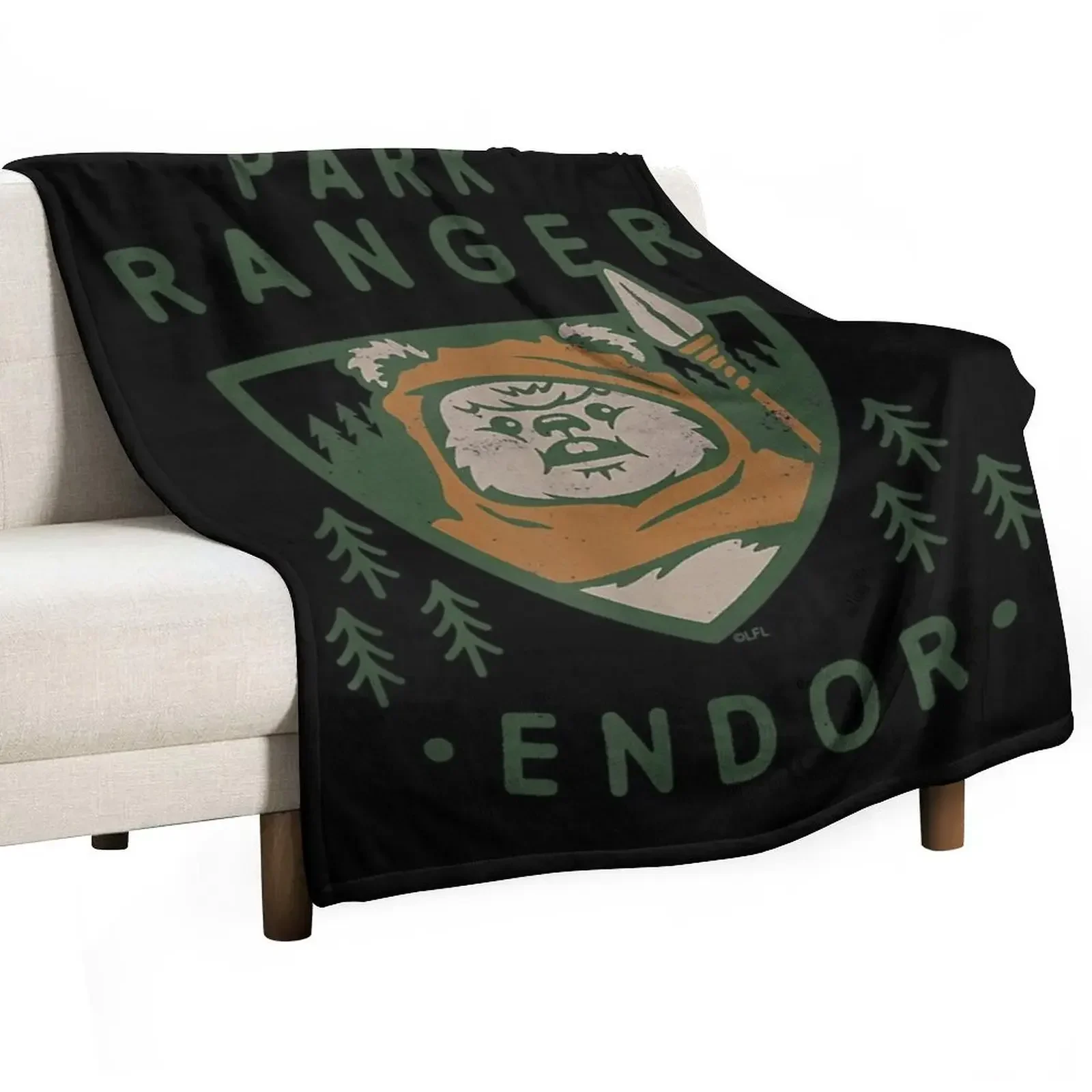 

Ewok Park Ranger Endor Throw Blanket Luxury Designer Weighted Stuffeds Flannel Fabric Blankets