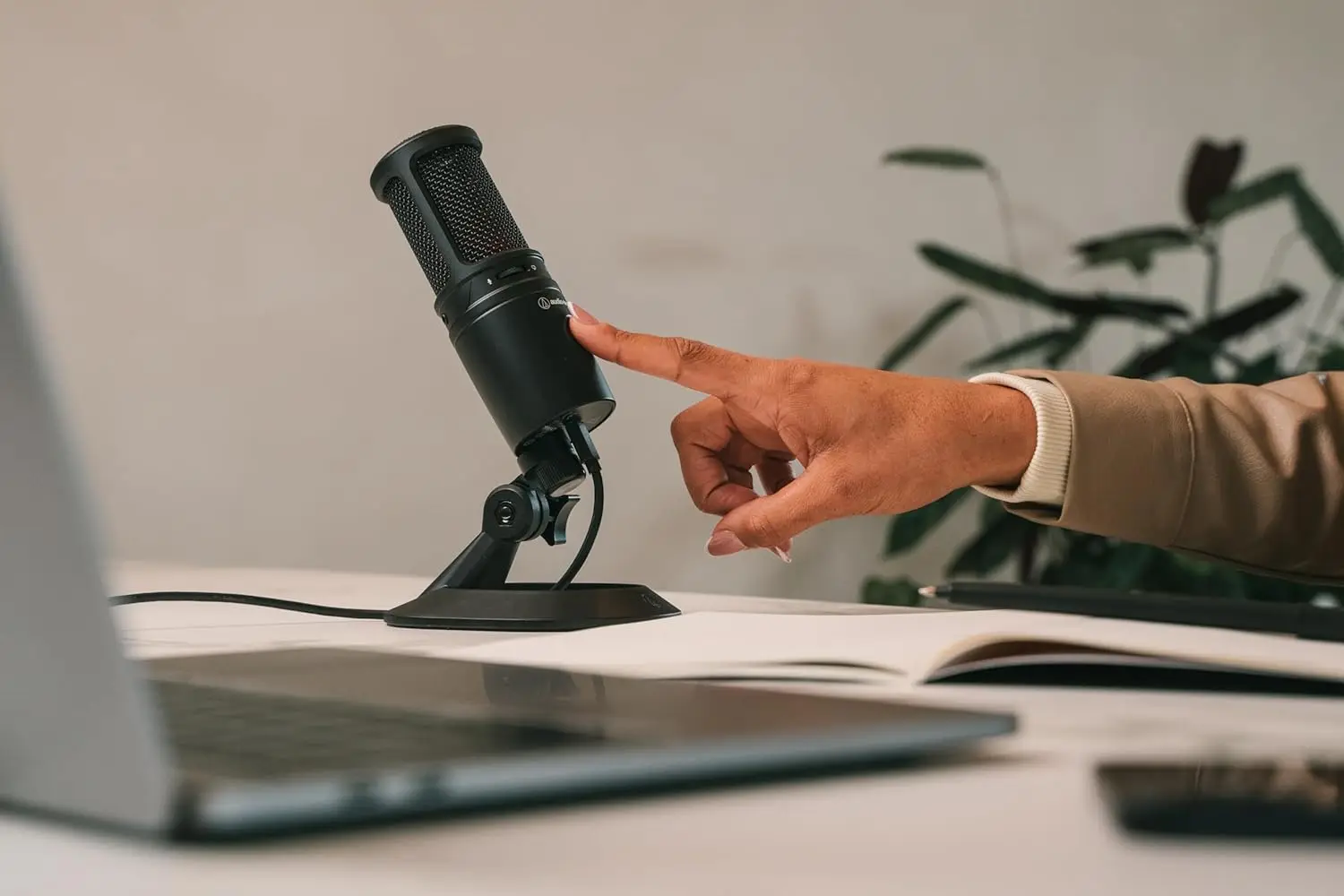 Microfone USB condensador cardióide AT2020USB-X