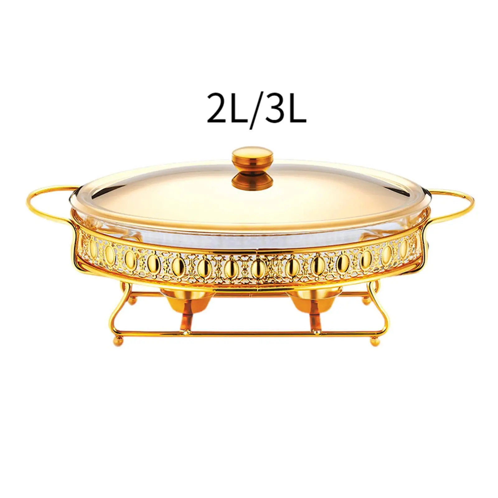 Chafing Dish High Performance Sturdy Saving Time Easy to Use Serving Tray for Wedding Restaurant Outdoor Canteen Parties