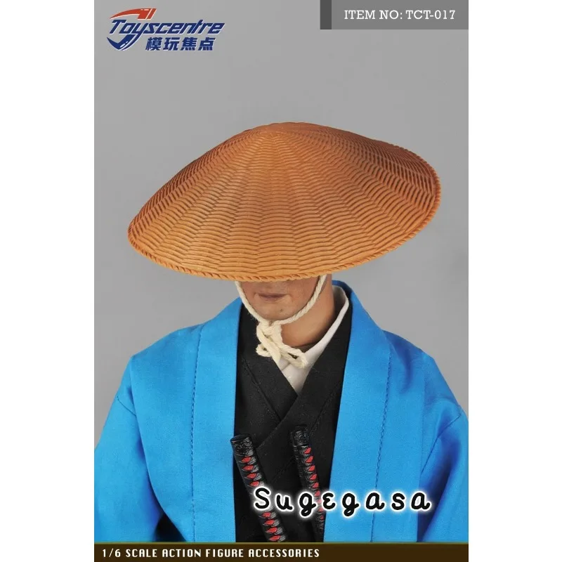 Juguetes Sentre escala 1/6, sombrero de bambú samurái, sandalias de paja, accesorio de pasatiempos para adornos de escena de soldado masculino OBJ de 12 pulgadas