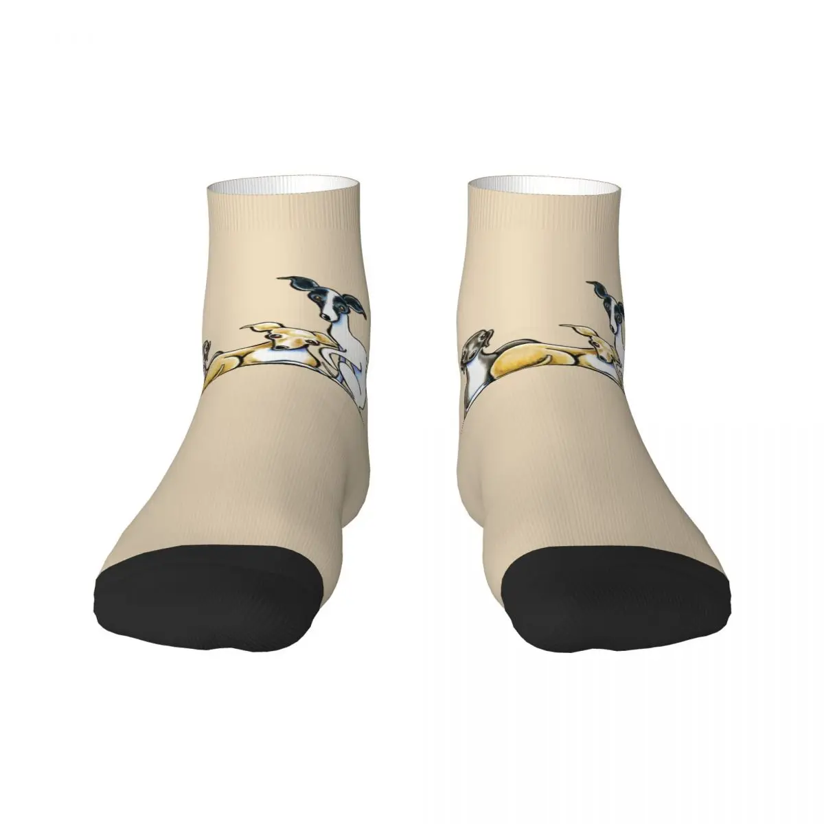 Novità uomo Italian Greyhound Trio Dress Socks Unisex Warm confortevole stampa 3D Cute Whippet Sighthound Dog Crew Socks