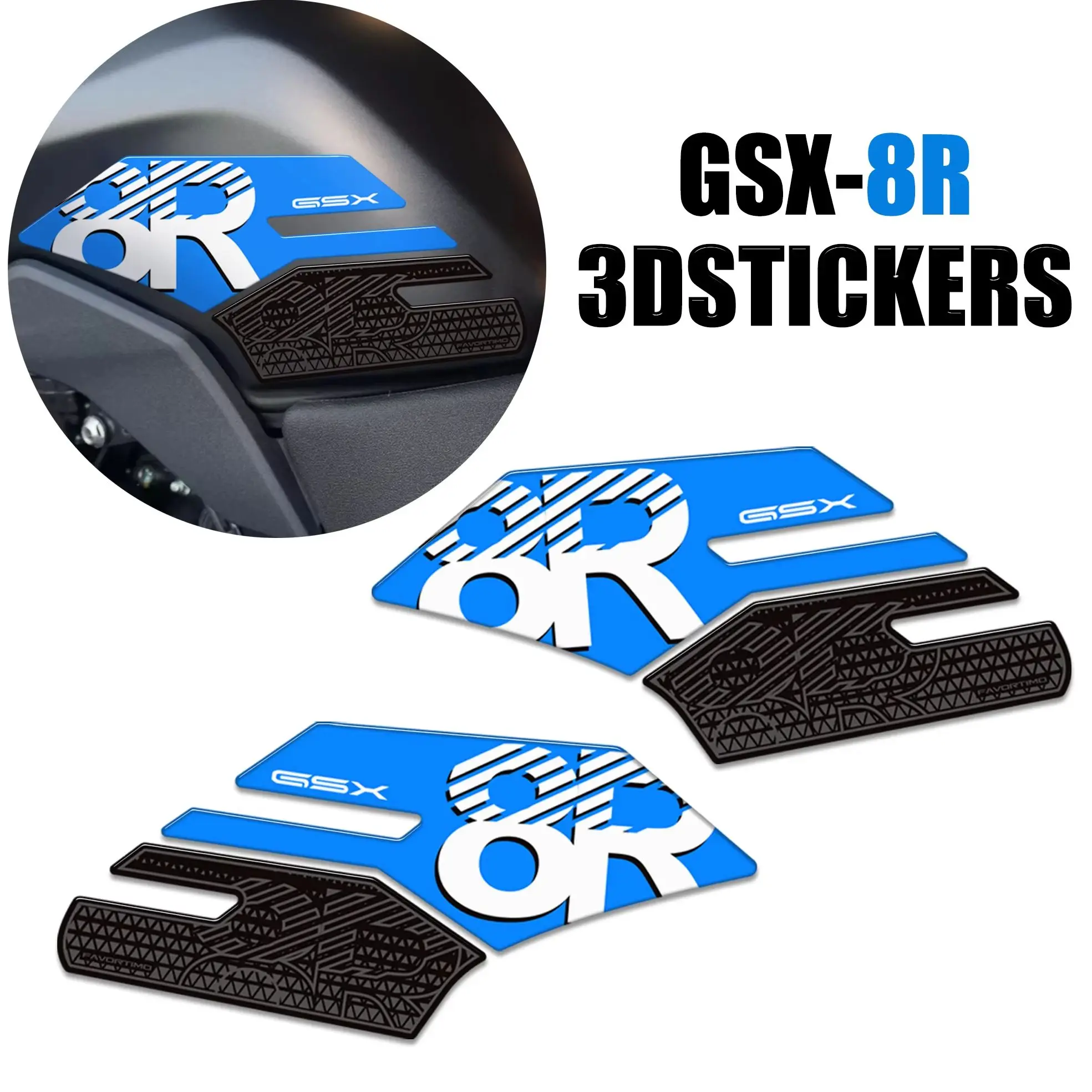 

GSX-8R GSX 8R GSX8R FIT Suzuki Motorcycle Tank Pad Side Grips Gas Fuel Oil Kit Knee Protection Stickers Decals adhesiv 2024 2025