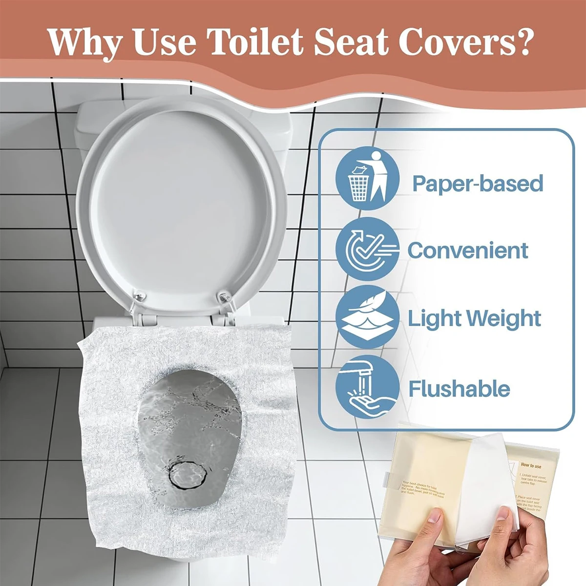 Lot de 50/20 serviettes hygién - Outdoor Hunting Toilet avis et prix