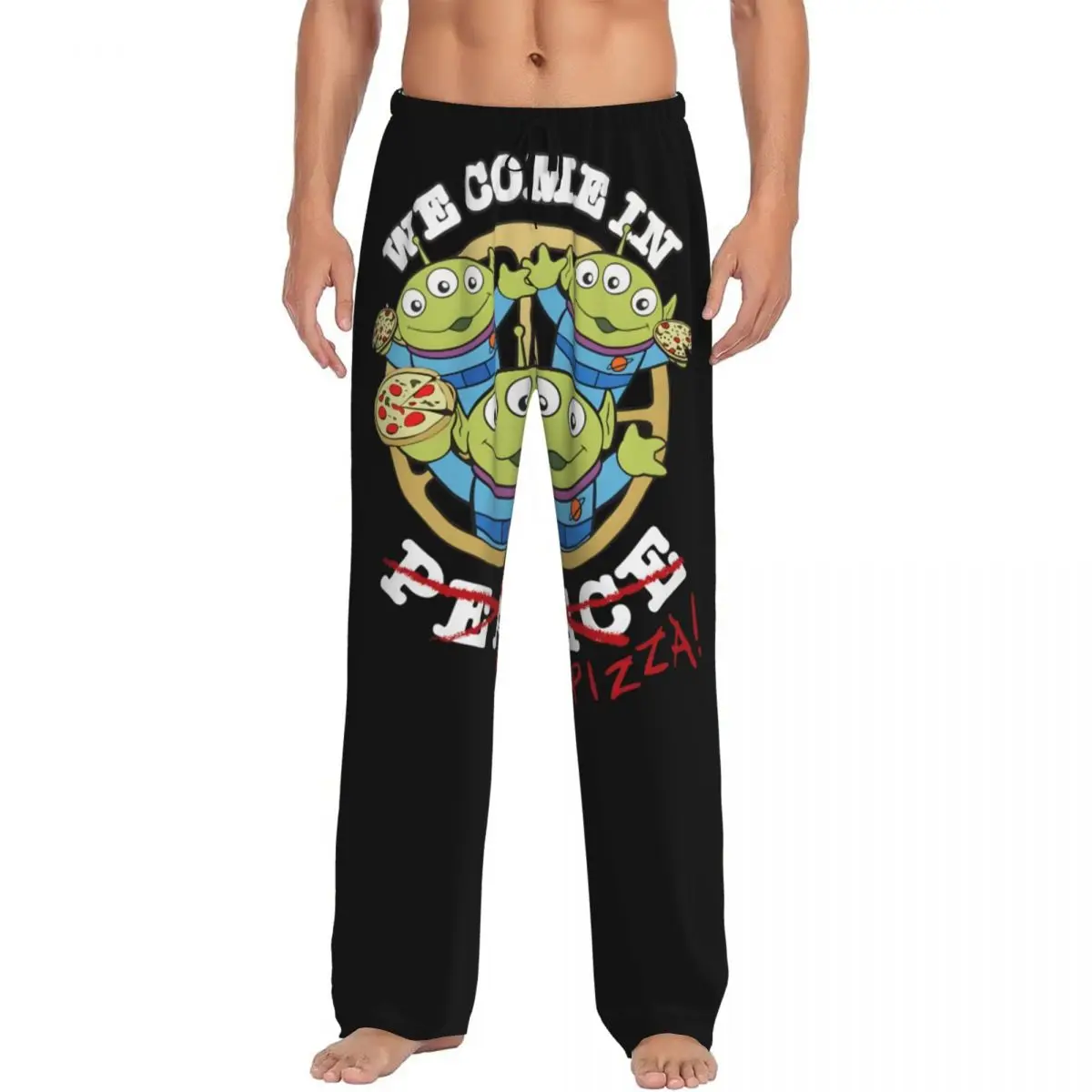 

Custom Print Cartoon Toy Story Aliens Pajama Pants Men Sleep Sleepwear Bottoms with Pockets