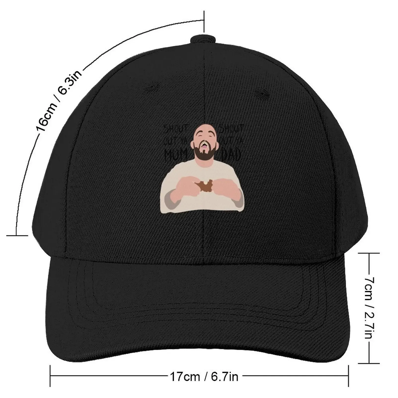 Mashtag Brady - Shout Out Ya Mum Shout Out Ya Dad Baseball Cap Golf Cap Anime Anime Hat Men's Caps Women's