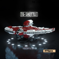 Space Series UCS T6-Starfighter Shuttle Building Block Model Imperial Fighter Technology Bricks Toys Gifts for Boys