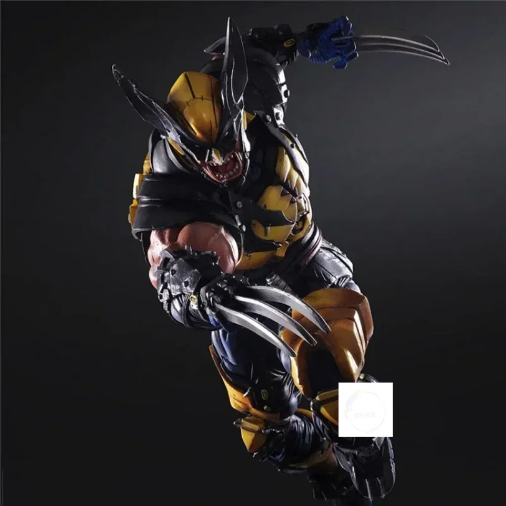 28cm Marvel Wolverine X-MEN Action Figure Ornaments Pvc Figure Animation Peripherals Ornament Desktop Display Birthday Gift Toys