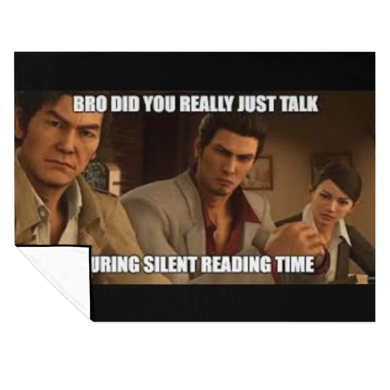 

Yakuza silent reading time Throw Blanket Single warm for winter Hair Shaggy Blankets